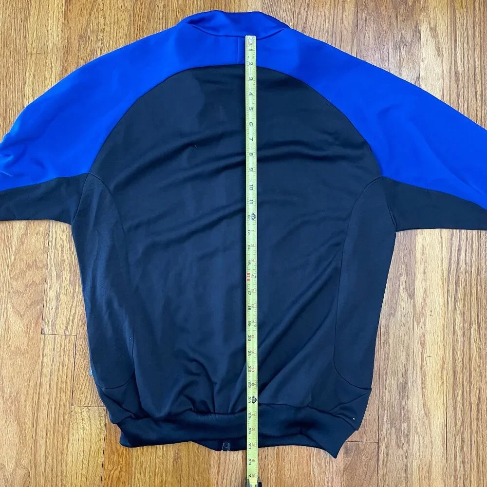 VTG adidas 3 Stripes Track Jacket Size Medium M Blue Black AAL001 Y2K